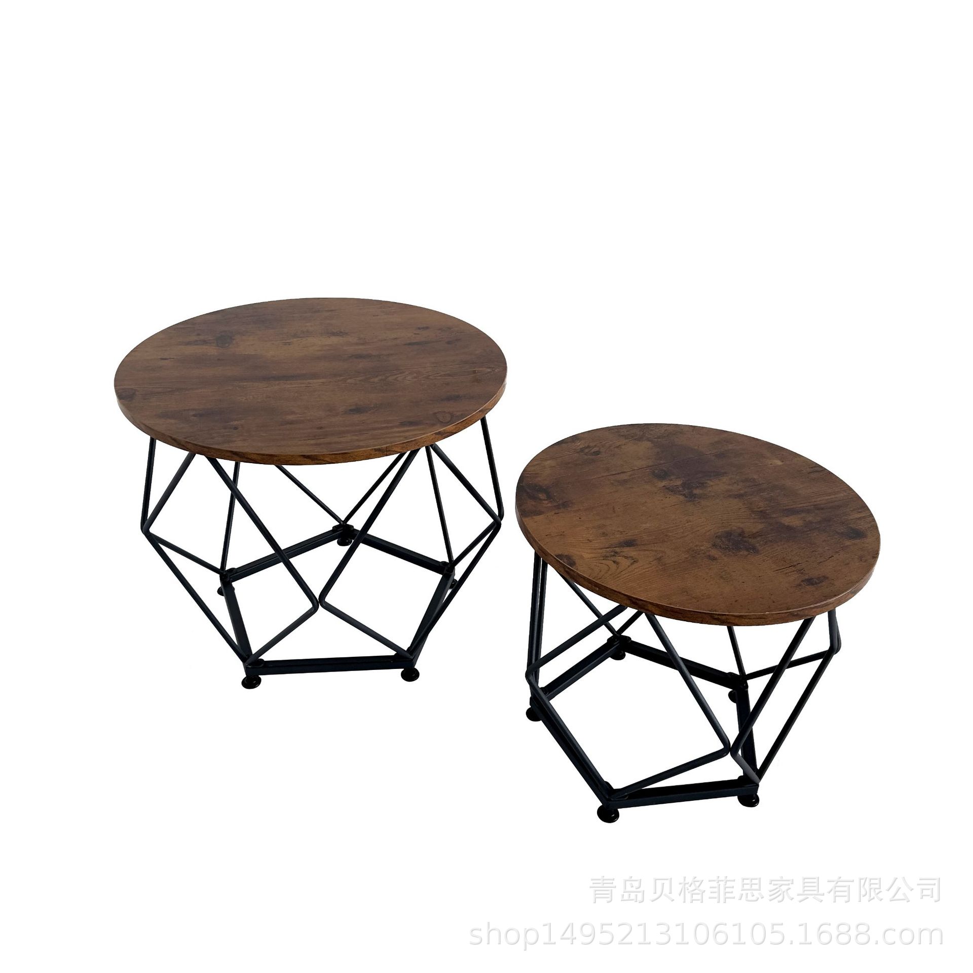 轻奢新款创意沙发边几角几客厅个性网红小茶几简约铁艺阳台小圆桌