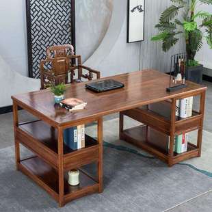中式书法桌实木画案书画桌花梨木书桌仿古国学桌写字台原木办公桌