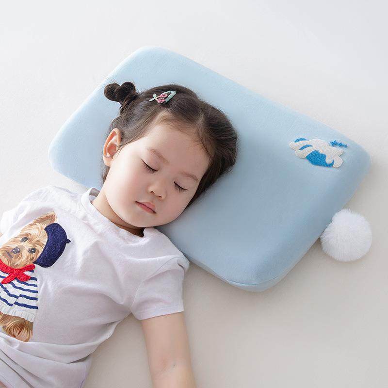 A类母婴级儿童记忆棉枕头6岁以上儿童专用枕芯可水洗慢回弹护颈枕
