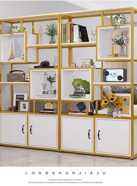 供应办公室客厅进户门隔断置物架餐厅玄关多层储物展示柜铁艺