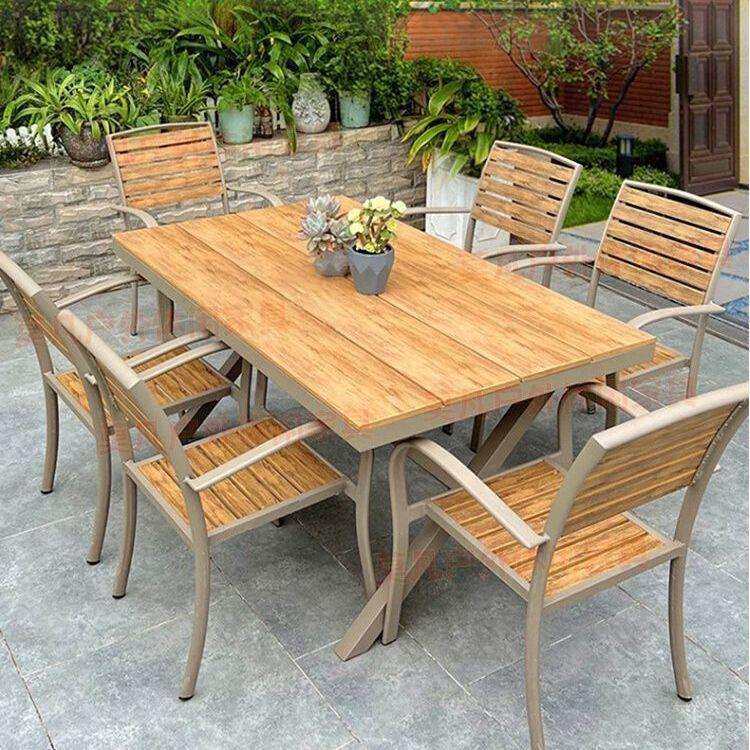 户外桌椅庭院别墅防水防晒露天阳台休闲塑木桌椅花园露台室外桌椅,金属材料及制品,金属加工件/五金加工件,淘宝优惠券,粉丝福利购,淘宝优惠卷