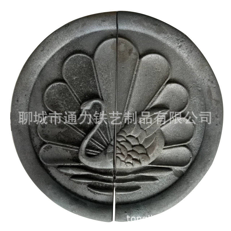 山东铁艺配件铁艺大门栏杆铁艺圆盘花配件金属零件花厂家