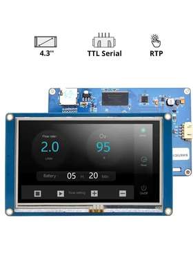 Nextion NX4827T043 4.3寸人机交互界面HMI 英文版内核