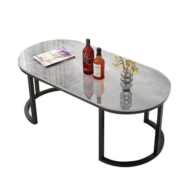 加厚茶几客厅家用小户型轻奢现代岩板小桌子简约椭圆网红北欧茶桌