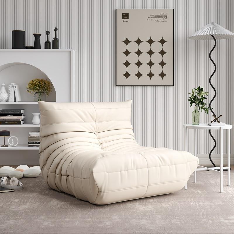 美式毛毛虫可睡可躺客厅阳台卧室单人沙发室内网红休闲椅懒人沙发