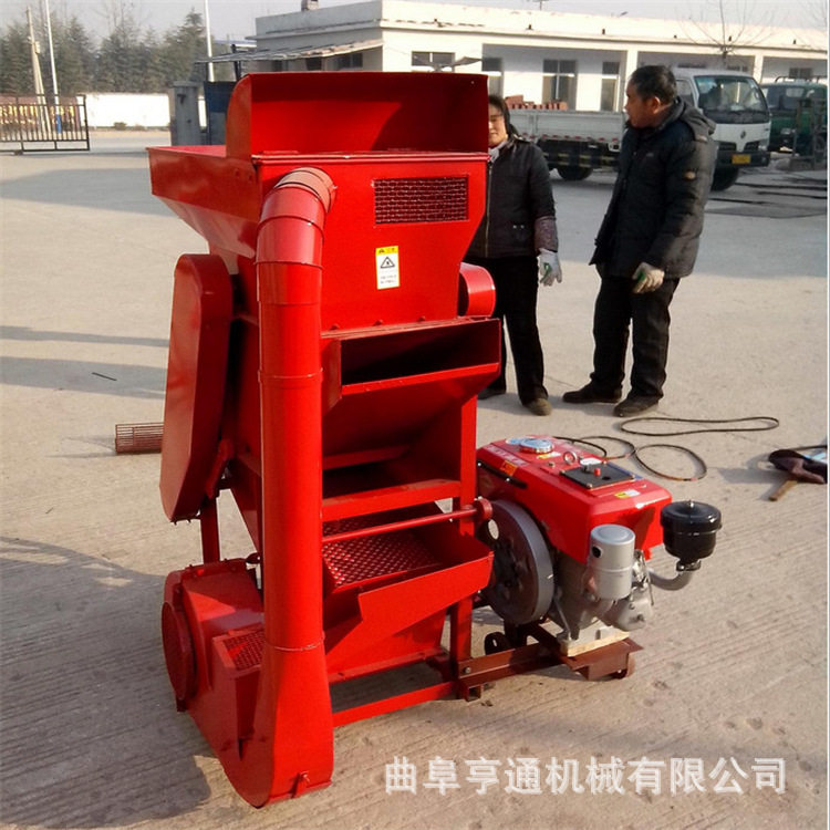出口花生剥壳机高产量商品花生脱壳机榨油花生除尘去皮剥壳