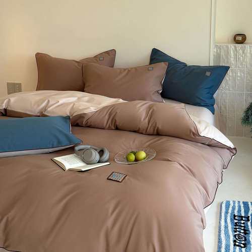 冬天美拉德！100支全棉加厚磨毛床上四件套纯棉a类母婴级南通家纺