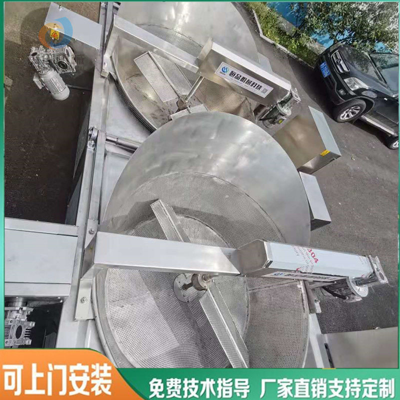 自动翻筐蚕蛹油炸机器 炸红油蚕蛹的油炸设备 休闲小吃蚂蚱油炸锅