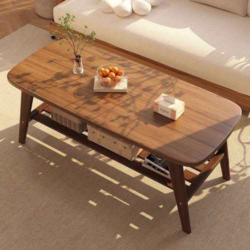 茶几客厅家用2025新款小户型可移动实木桌子简约现代日式茶桌