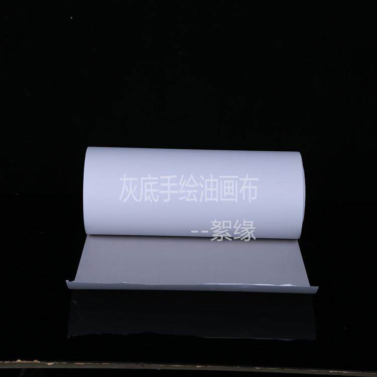 工厂零售手绘白底灰底化纤布水彩丙烯训练练习油画布可按要求