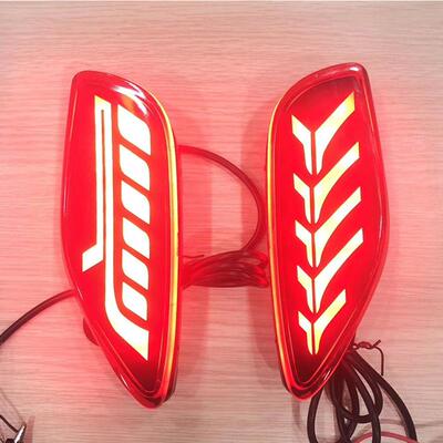 适用起亚seltos后杠灯多功能LED流水转向后保险杠尾灯后加装改装