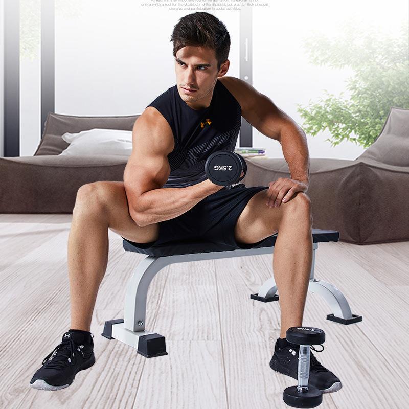 哑铃凳平板卧推小飞鸟专用大平凳健身卧推凳家用健身椅配深蹲架