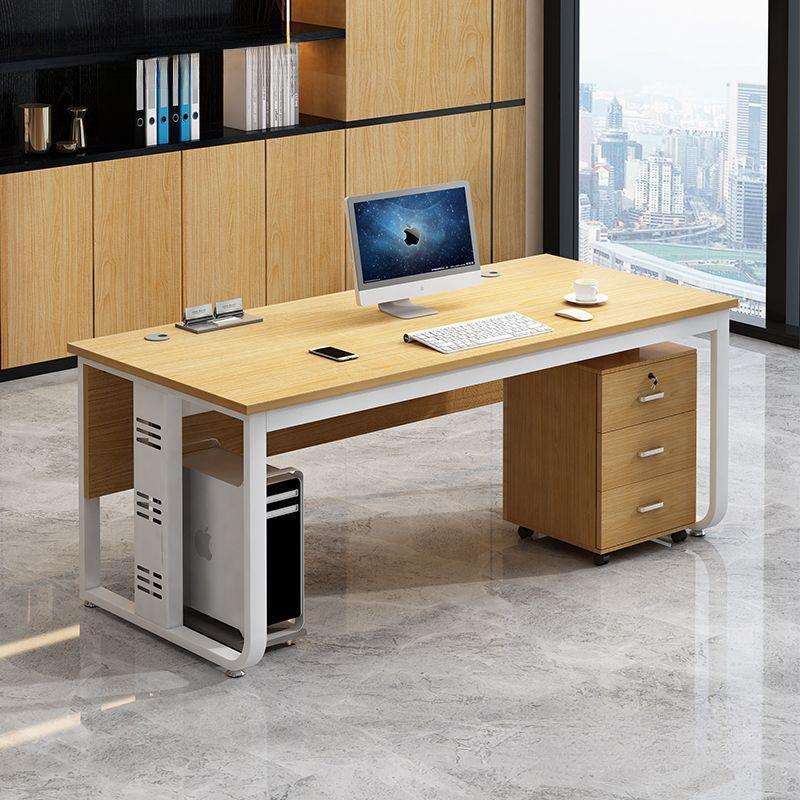 单人办公桌子电脑桌简约现代新中式桌椅组合经理员工办公桌老板桌