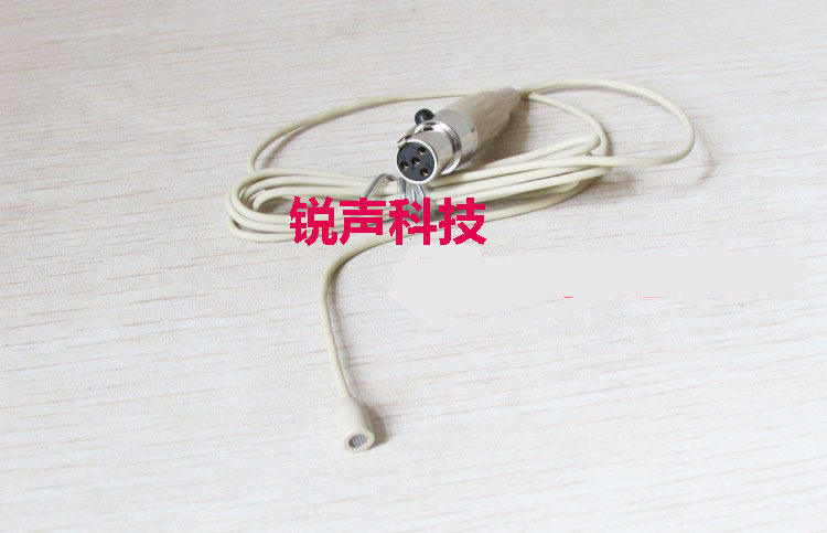 肤色三针四针卡侬插头领夹麦克风肤色胸麦话筒