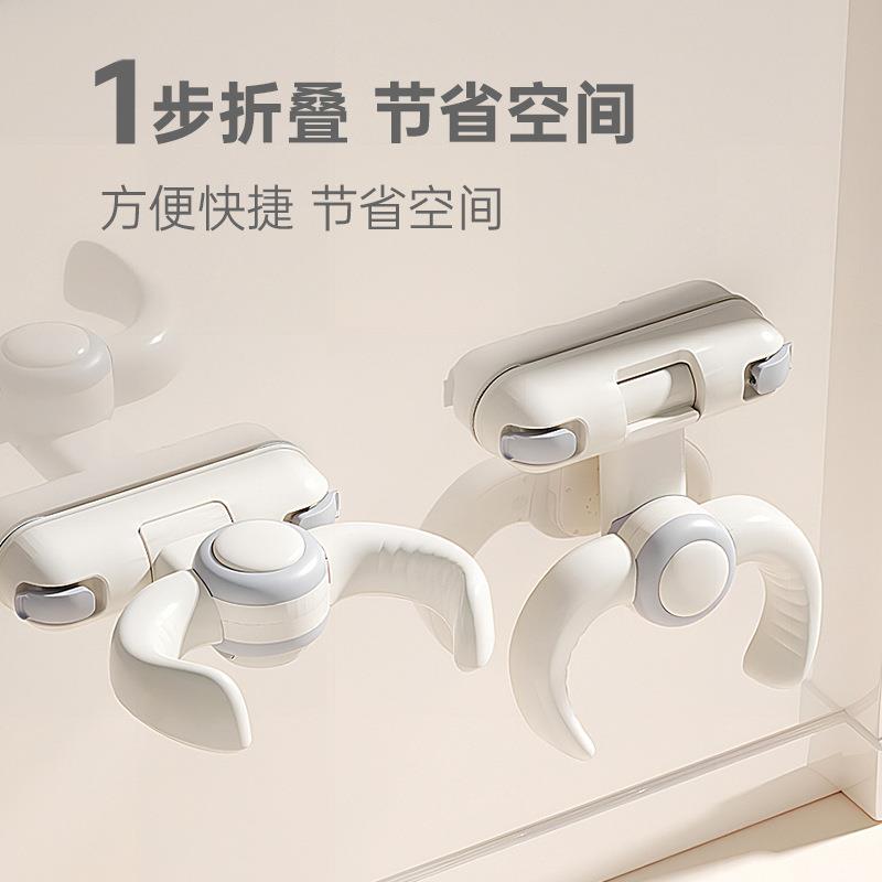 宝宝站立洗澡辅助神器支架壁挂式可折叠扶手沐浴淋浴台洗头洗屁屁