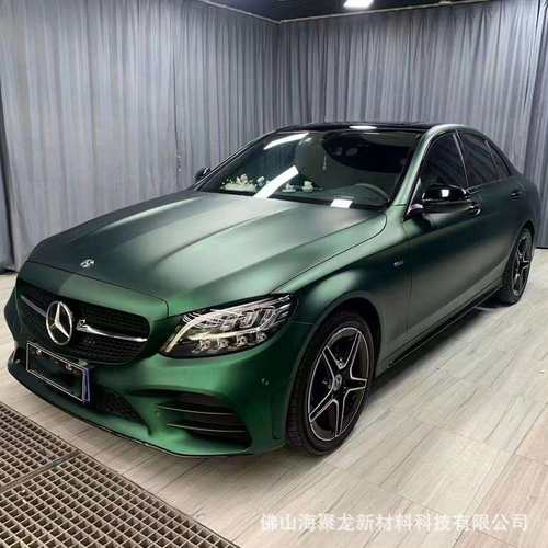 工厂现货汽车改色膜哑面电镀毒液绿色彩炫酷可拉伸漆面保护膜