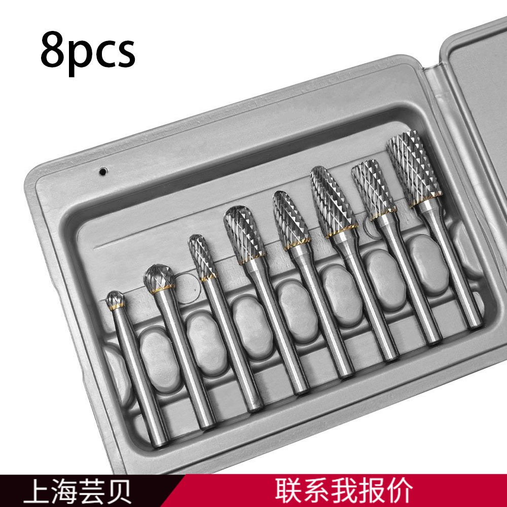 钨钢磨头旋转锉双纹铣刀硬质合金旋转锉木工金属雕刻木雕根雕