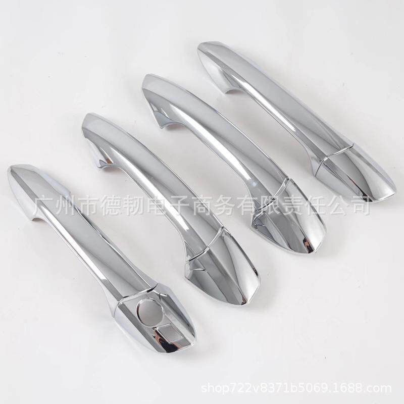 适用于老款奔驰GLK200GLK260电镀拉手盖GLK300外拉手车门把手贴