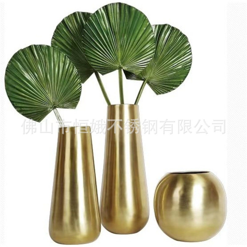 不锈钢北欧落地大花盆