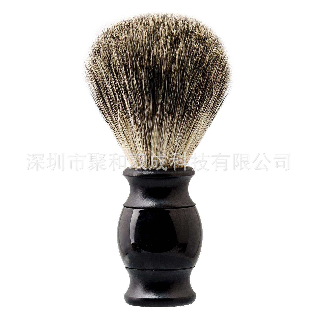 工厂獾毛刷剃须刷洁面刷手动剃须刷打泡沫刷理发修面胡刷