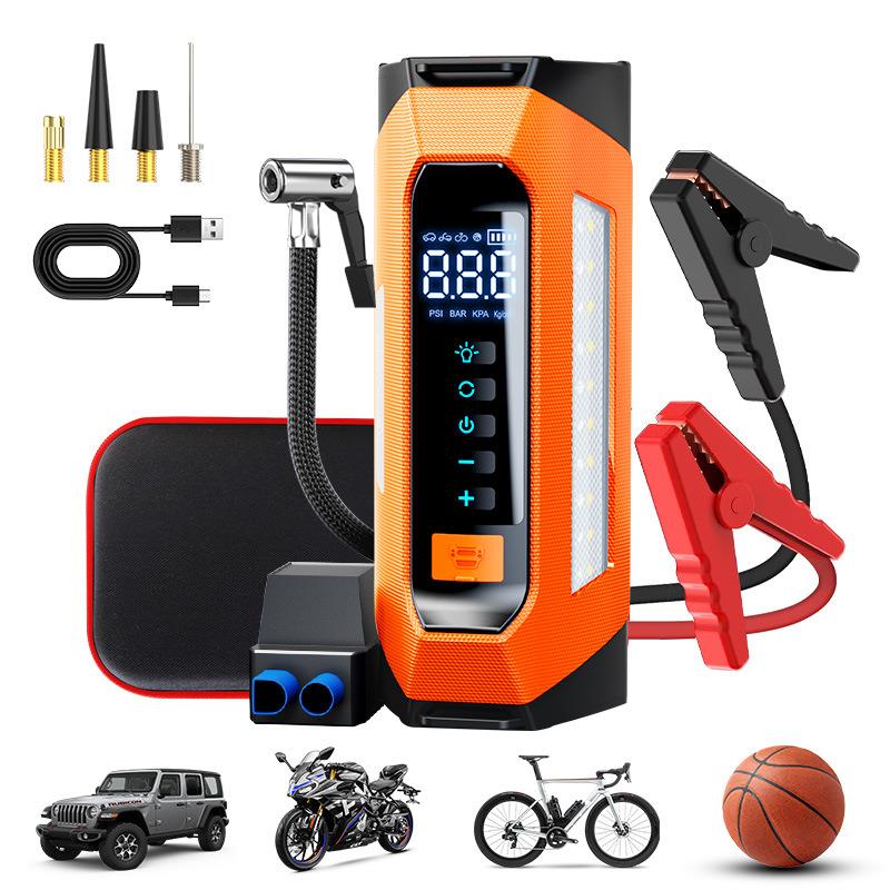 eaby6000A汽车应急启动电源车载充气泵一体机多功能搭电宝点火器