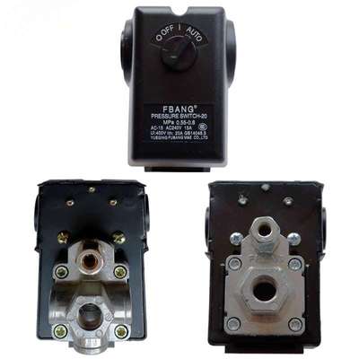 空压机配件压力开关卧式可调气泵压力开关总成220v空气压缩机配件