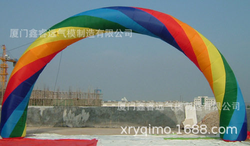 鑫睿远户外广告彩条充气拱门