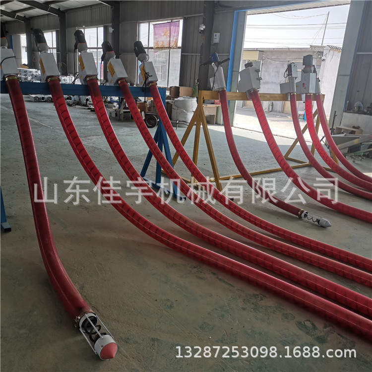 绞龙式抽沙机电动软管吸粮机 稻谷装车卸货输送机