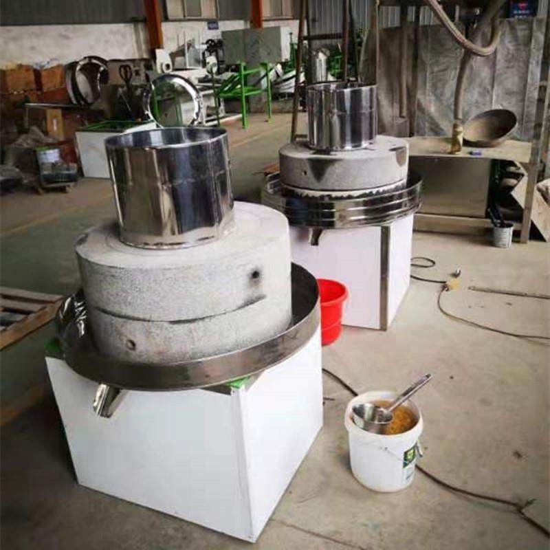 宿迁石磨豆浆机电动盘式香油石磨机做豆腐磨浆石磨机