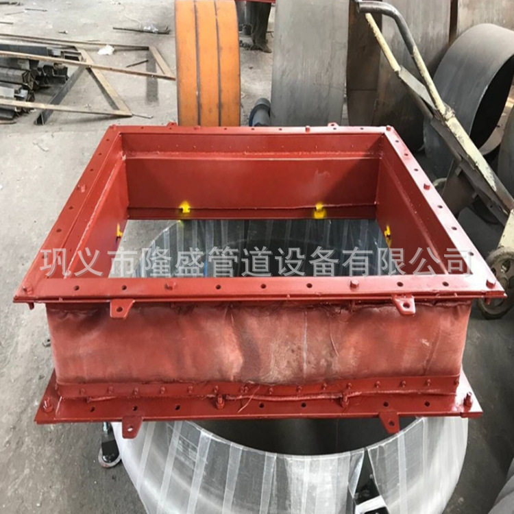 矩形织物补偿器水电厂专用隆盛厂家橡胶型号齐全耐腐蚀耐高温伸缩