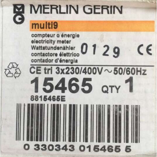 MERLIN GERIN multi9  CE tri  3*230/400V   订货号15465