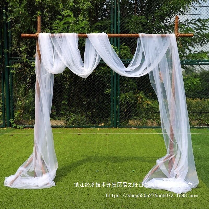 婚庆拱门木架婚礼场景布置道具迎宾区t台背景装饰木质方门展架无