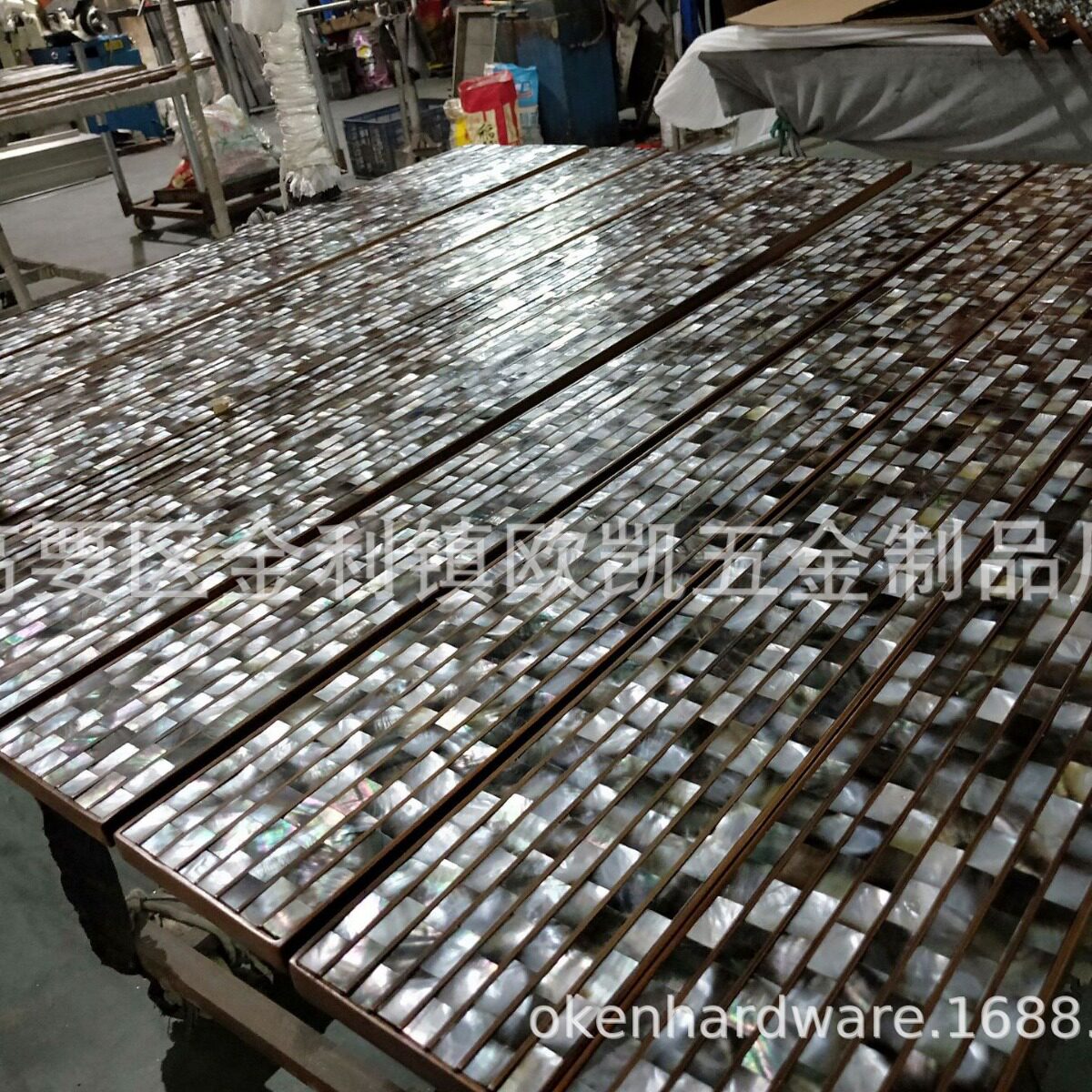 贝壳马赛克多工艺豪华大门酒店拉手欧式别墅实木门玻璃门把手