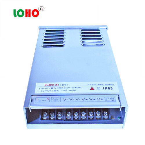 静音款超薄12V24V400W防雨防潮灌胶24V12V400WLED发光字防雨电源