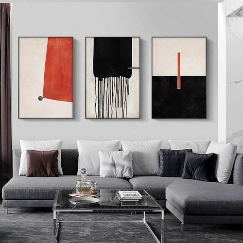 溶解现代简约抽象装饰画矩形北欧沙发背景挂画几何玄关矩形壁画