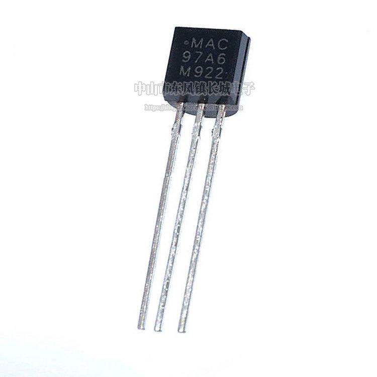 可控硅MAC97A6TO-92双向触发三极闸流晶体管1A/400V