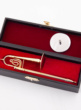 小迷你长号乐器模型摆件装饰品工艺品送男女朋友节日生日礼物礼品