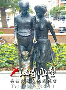 仿铜玻璃钢小女孩拉小提琴人物雕塑户外城市景观公园广场雕塑装饰