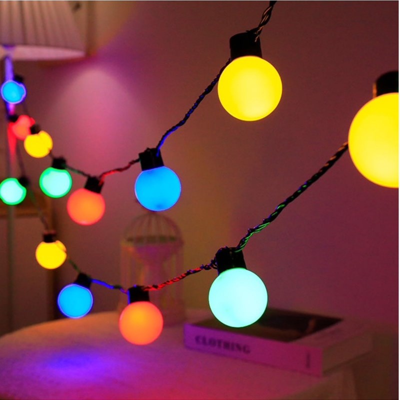 led大圆球灯天幕装饰灯地帐篷灯串户外露营氛围灯婚庆节日布置 灯