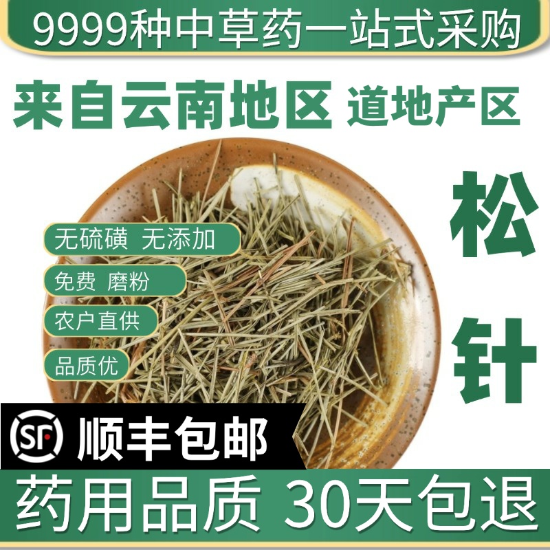 材店铺特级野生松针马叶松针松叶松毛新货50克中草药