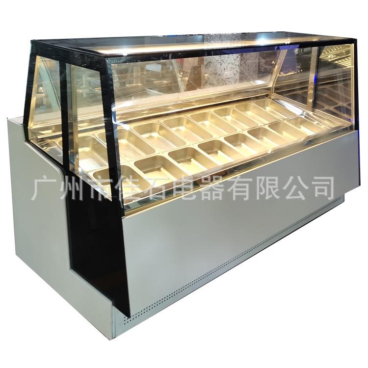 新款16盘硬冰激凌陈列柜GelatoshowcaseR290冰淇淋展示柜