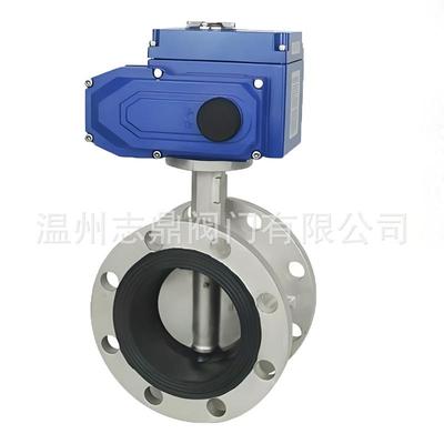 D941X-16P304不锈钢电动法兰蝶阀无销蝶阀加宽乙丙阀座