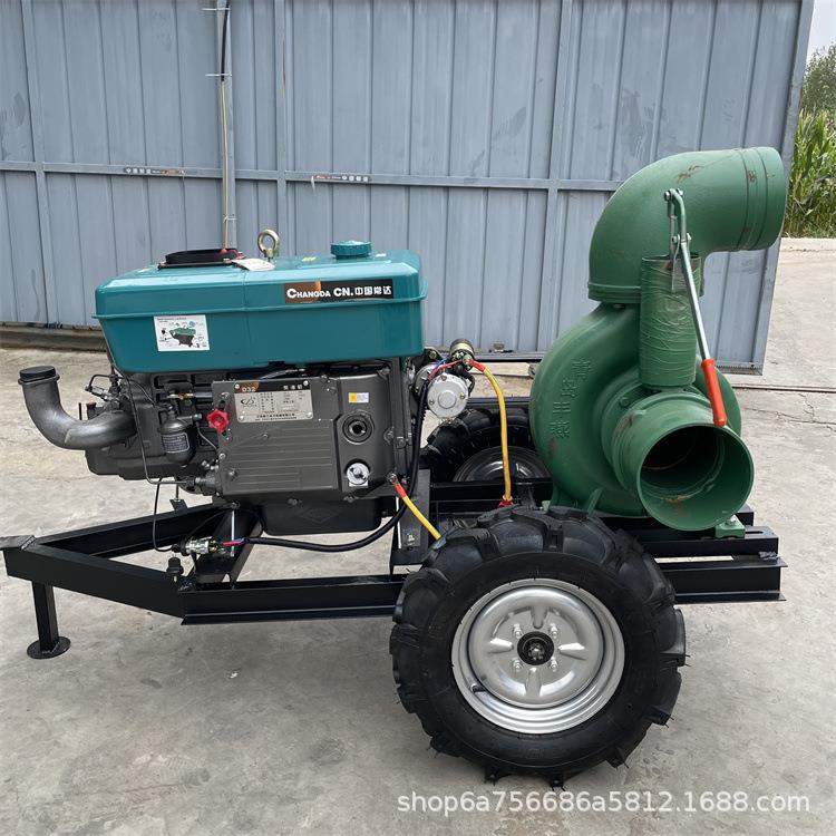 园林喷灌抽水泵拖拉机悬挂式抽水机四缸大流量柴油抽水机