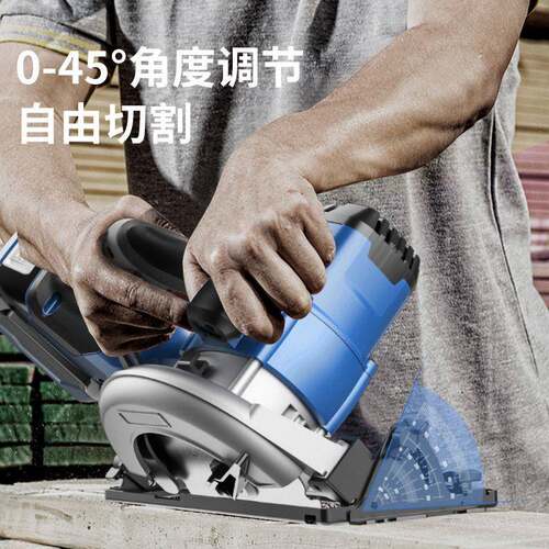 电锂电电圆锂电圆锯手电提式装木工工具大全电锯手推锯充式倒圆盘
