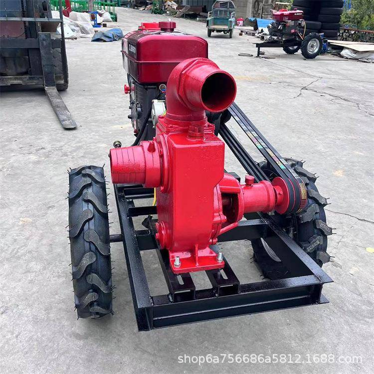 拖车款柴油自吸泵拖拉机带高压泵工程排水鱼塘倒水抽水机