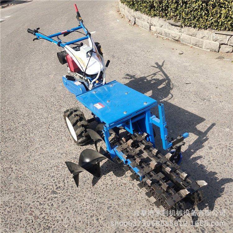 农用手扶式链条开沟机深浅可调柴油风冷挖沟机葡萄园施肥开沟机