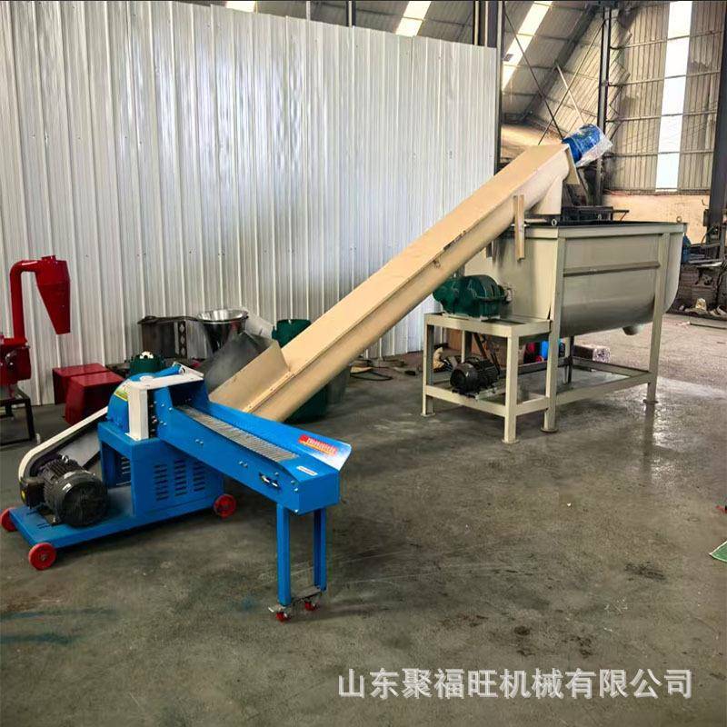 鸡鸭猪饲料超细打浆机干湿两用牧草粉碎机甜象草皇竹草打浆机