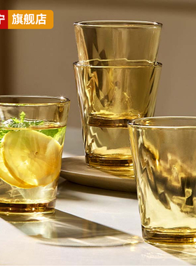 康宁玻璃杯高颜值牛奶水杯啤酒杯子咖啡泡茶杯男女士家用晶炫钻石
