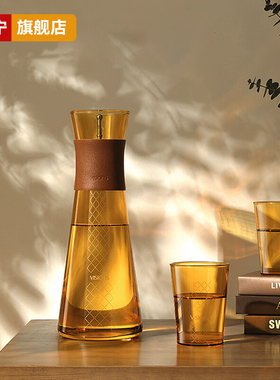 康宁冷水壶鎏金家用高档玻璃杯子饮料果汁泡茶凉水杯VISIONS礼盒