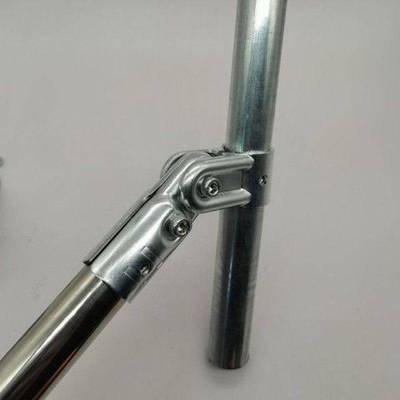 25mm斜位支撑管接头配件连接器连接件不锈钢铁管连接配件拉角固定